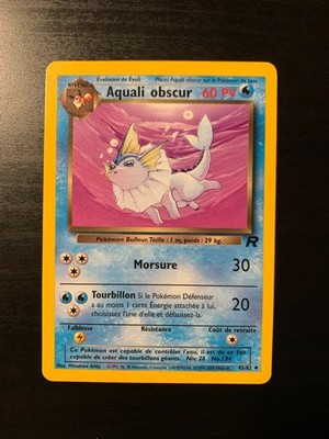 Pokemon Karte: Dunkles Aquali 45/82 Edition 2 Team Rocket Wizards Französisch