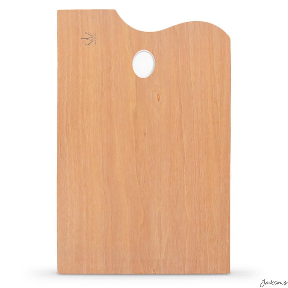 Cappelletto Lacquered Rectangular Plywood Palette Walnut 30x40cm For Painting