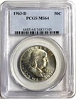 [PCGS] 1963-D Franklin Half Silver Dollar 50C MS64 Proof COMBINED SHIPPING