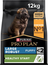 PRO PLAN Large Robust Puppy Healthy Start Chicken Dry Dog Food 12Kg 4.19 per kilo