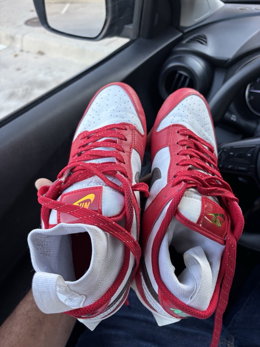 Nike Vapor Edge Dunk Football Cleats Men, Size 8, Red White Color