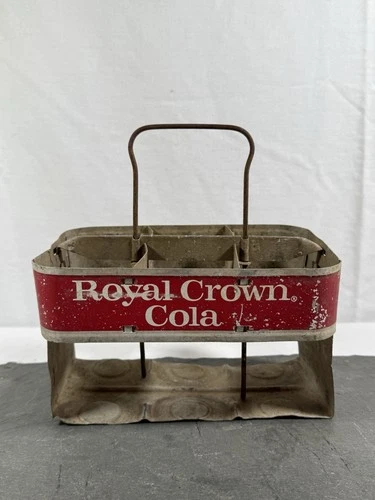 Vintage Royal Crown Cola Aluminum Bottle Carrier Caddy
