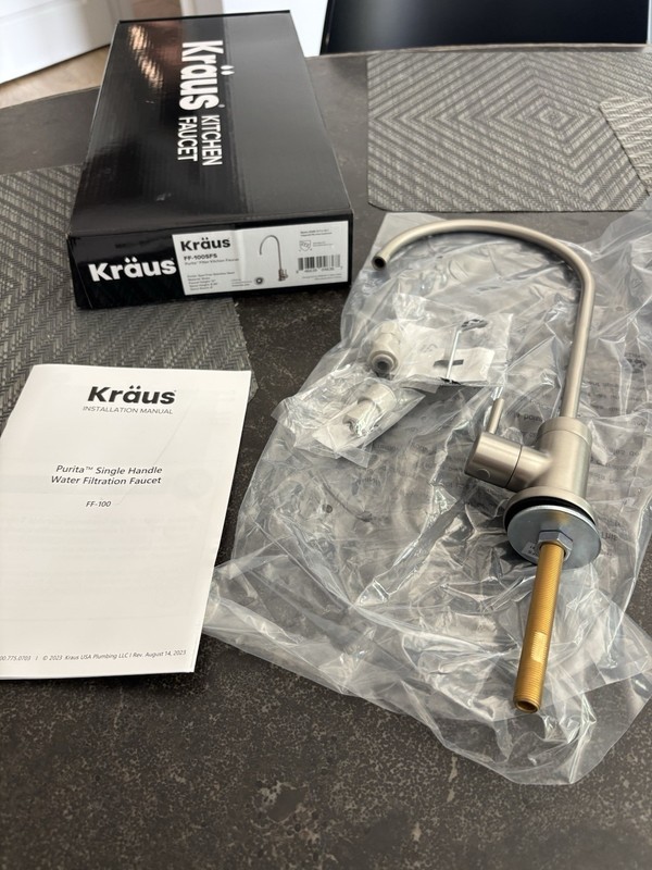 Kraus FF-100SFS Purita Cold Water Filter Faucet Dispenser Kitchen Spot Free