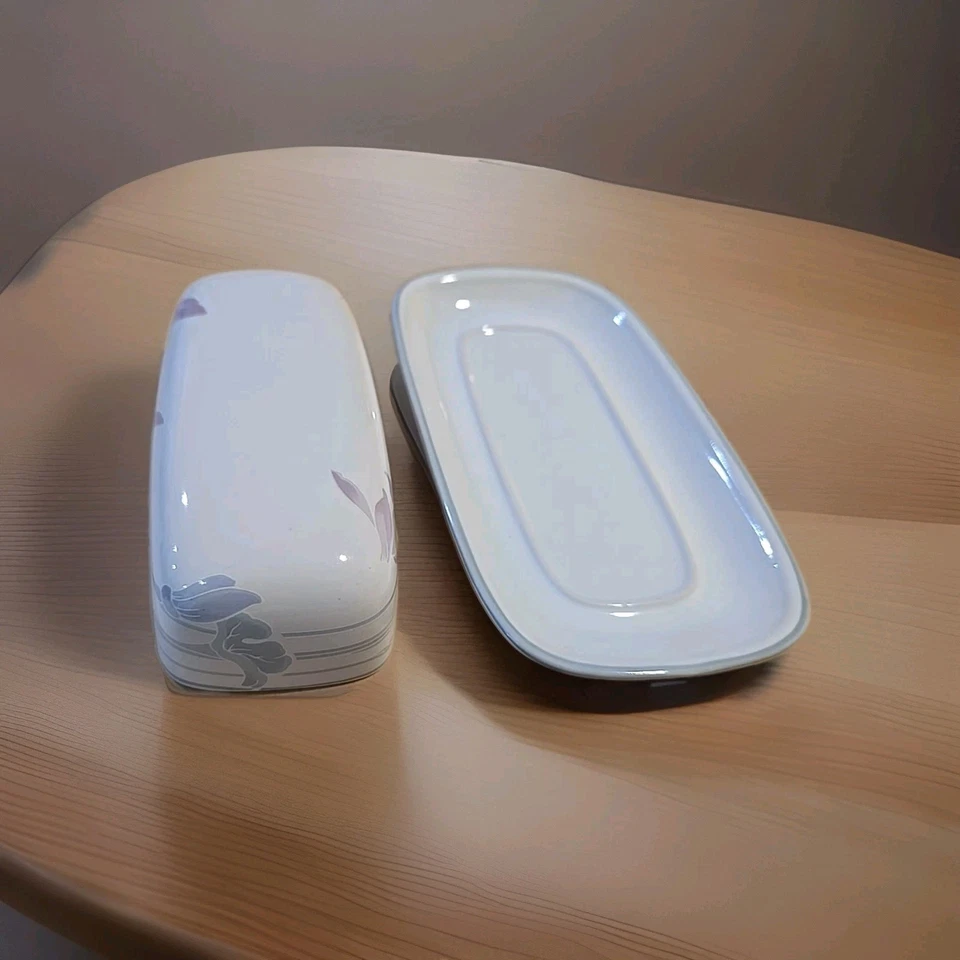 Набор фарфоровых масляных тарелок с крышкой и подносом Studio Nova Tender Bloom Y2325 Таиланд - Изображение 4 из 4