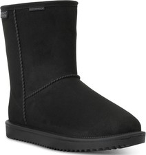 Image of Regatta Womens Risley Waterproof Faux Fur Lining Slip On Boot - Black