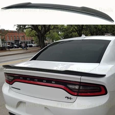 For 2011-22 2023 Dodge Charger PAINTED MATTE BLACK Factory HELLCAT Style Spoiler