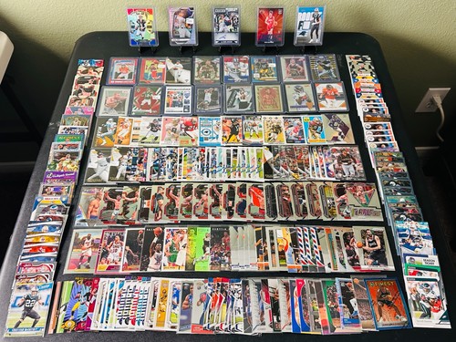 HUGE Sports CARD LOT Jersey PATCH AUTO RC SP PRIZM UFC Aaron Judge, Tom Brady!