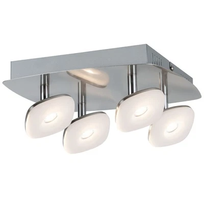 Paulmann LED Deckenleuchte Squarelense Nickel 4x 3,2W 1284lm warmweiß schwenkbar - Bild 1 von 2
