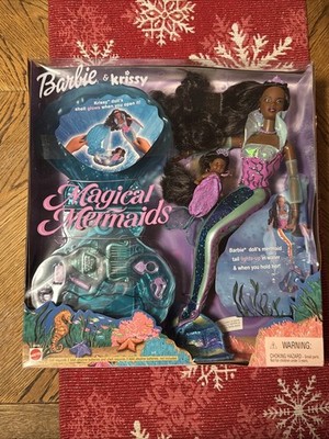 Barbie & Krissy Magical Mermaids African American Dolls 26838 Mattel 2000 (A23)