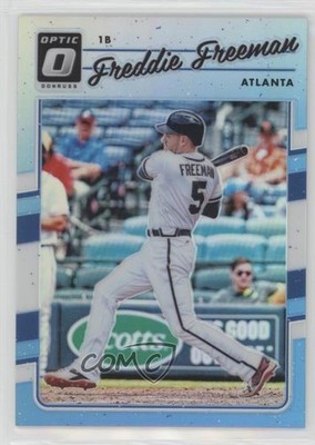 2017 Panini Donruss Optic Carolina Blue Prizm 7/50 Freddie Freeman #69 0q5