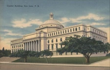 Capitol Building,San Juan,Puerto Rico Tichnor Original Vintage Postcard