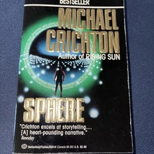 Sphere - Michael Crichton (1993, Paperback)