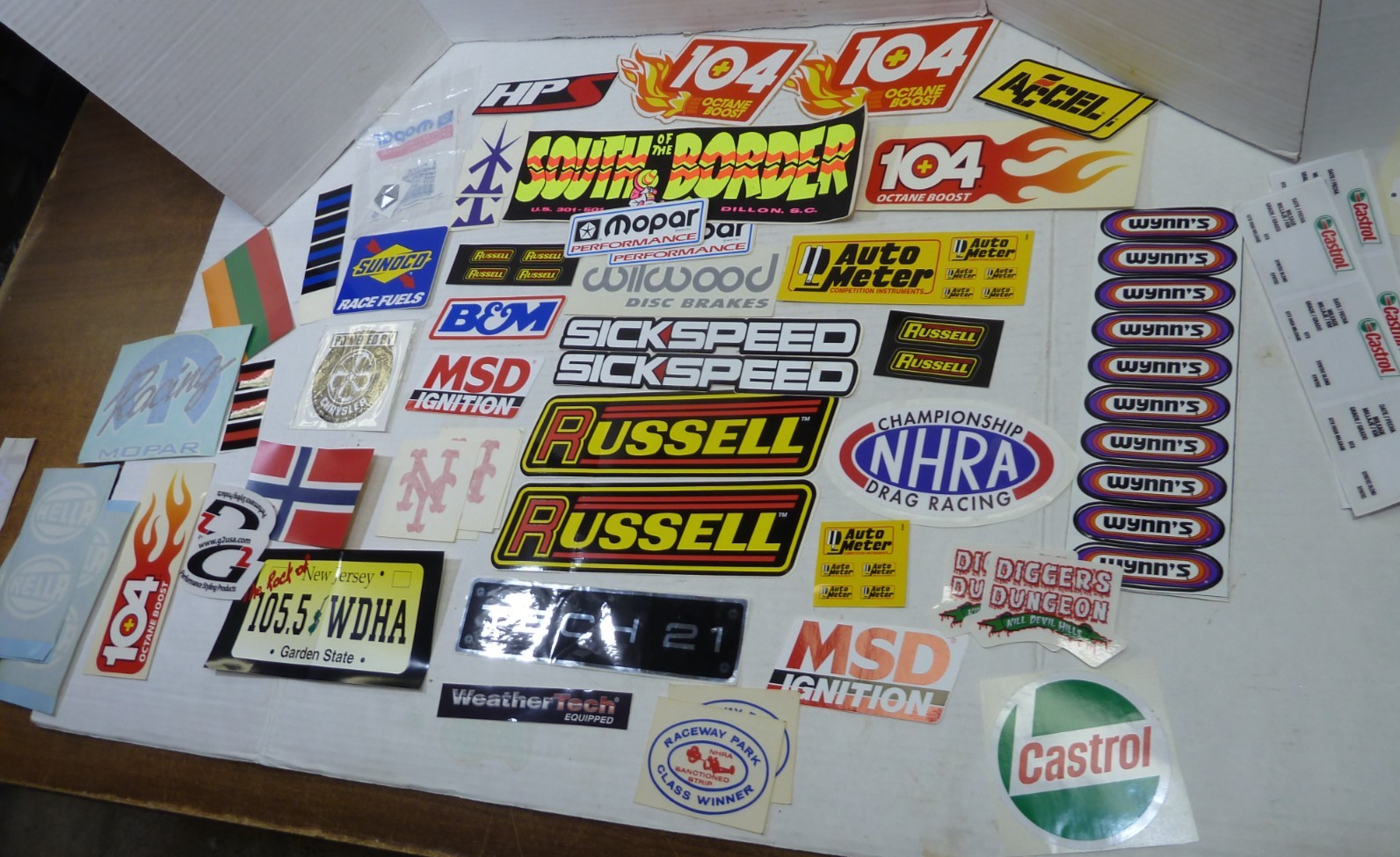 LOT OF MIXED DRAG/STREET NHRA RACING STICKERS / DECALS | eBay
