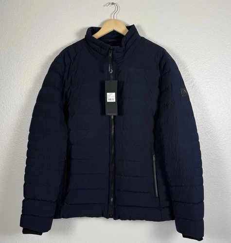 Moose Knuckles Active Flex Jackpine Down Puffer Jacket Men XL Blue 800 video thumbnail