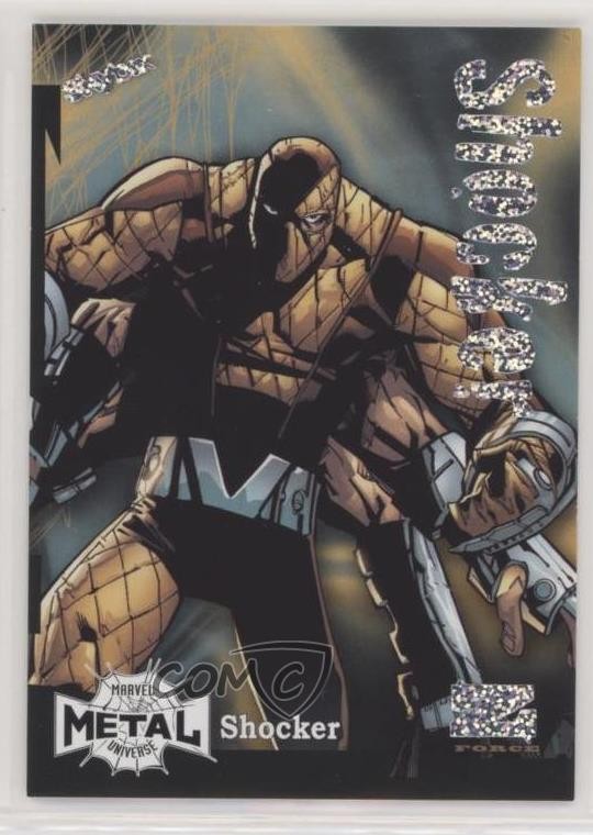 2022 Upper Deck Marvel Metal Universe Spider-Man Z-Force Rave 43/100 Shocker 4z8