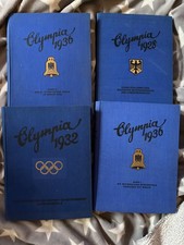 4 Olympia Bücher 1928,1932,1936 Band I & II ...