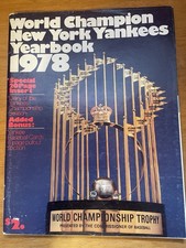 1978 New York Yankees World Champion Yearbook Complete with Baseball Card Pages