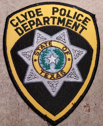 TX Clyde Texas Police Shoulder Patch