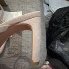 The Drop Avery Women's US 9.5 Square  Toe Two Strap High Heeled Sandal in Beige — photo 2