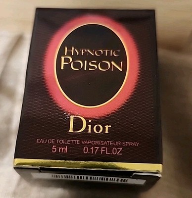 MINIATURE Vintage Hypnotic Poison Christian Dior EDT 5ml Mini Perfume 0.17 Fl Oz