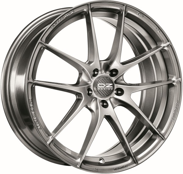 4x Alufelgen OZ LEGGERA HLT GRIGIO CORSA BRIGHT 7,5x17 ET35 LK5 112 17 Zoll Felg
