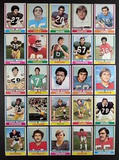 1974 Topps Football Set Break 25 Cards