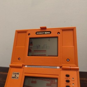 Nintendo Game & Watch Donkey Kong DK-52 Multi Screen 1982 Vintage Orange Console