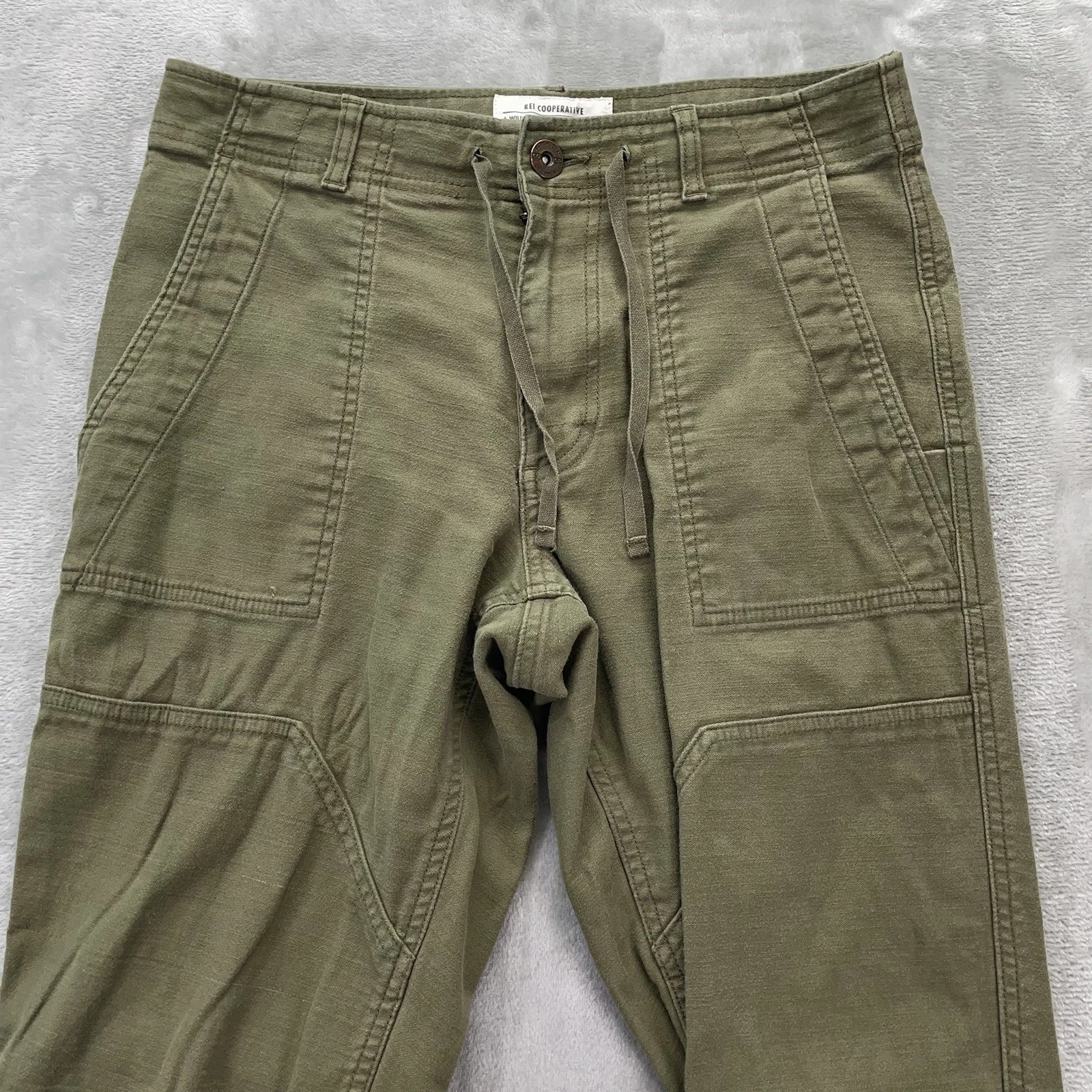 REI Co-Op Pants Men's 30x29 Green Trailsmith Joggers Double Knee Drawstring trek
Opens in a new wind