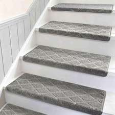 DEXDE Bullnose Carpet Stair Treads 30x9.5 x1....
