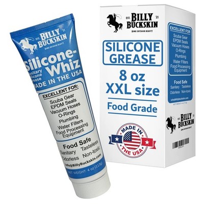 8oz XXL Silicone-Whiz Food Grade Silicone Grease for O Rings - Lubricate Gask...