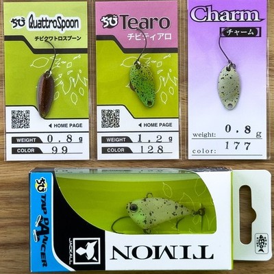 Jackall Timon Area Trout Set - 4 Lures - Spoons + Tap Dancer - JDM
