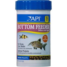 Bottom Feeder Pellets W/ Squid Fish Food Digestive Health Ideal Growth 4oz