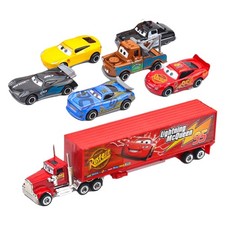 7X Cars 2 Lightning McQueen Racer Car&Mack Truck Kids Toy Collection Gifts