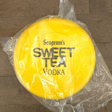 NEW Seagram’s Sweet Tea Vodka Promo Frisbee Flying Disc Yellow Bar Beach