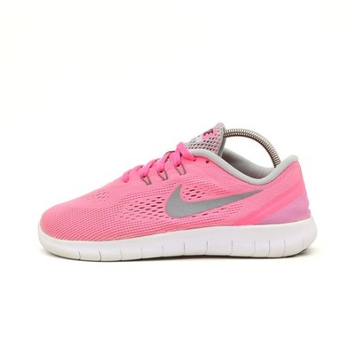 Nike Damen Free RN Sneaker Pink Mesh Low-Top Atmungsaktiv Laufschuh EU 37.5