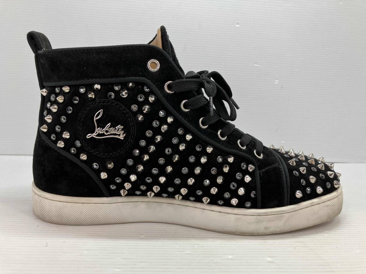 Christian Louboutin Louis Spikes sneaker shoes Size EU41 US11 black suede women
