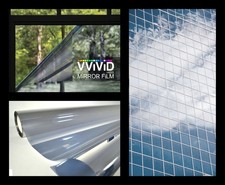 VViViD One Way Mirror Silver Window Film 30 Inch x 15ft 30" x 15ft