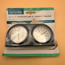 La Crosse 104-288BL-TBP Blue Analog Thermomet...