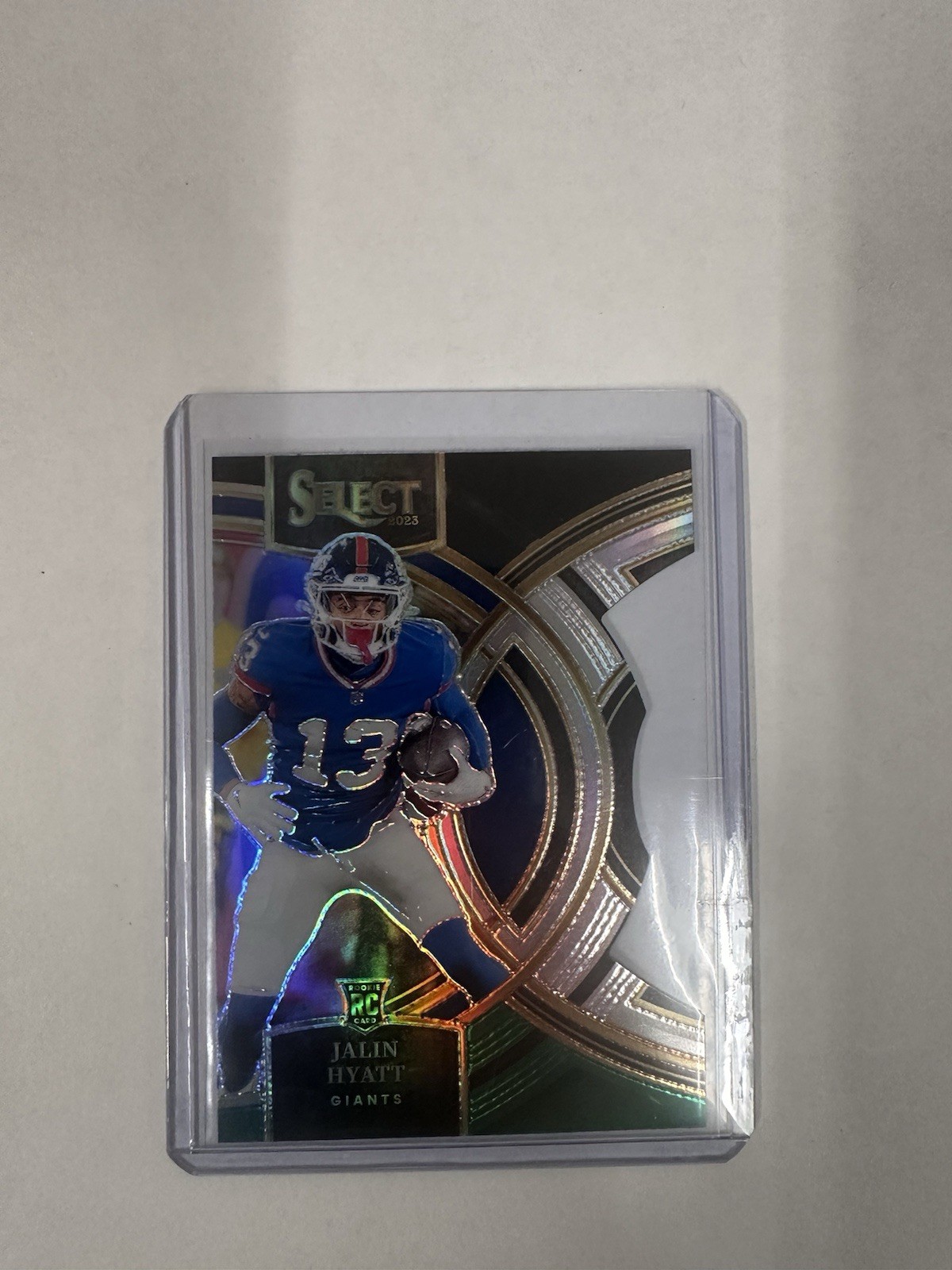 2023 Panini Select #173 Jalin Hyatt Black and Green Prizms Die Cuts Premier