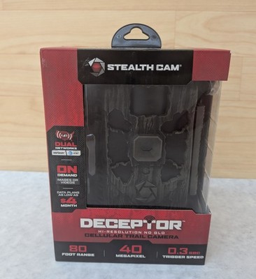 Stealth Cam STC-DCPTR Dual Network Deceptor Cellular Trail Camera 40MP