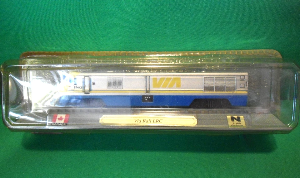Delprado N Gauge Static Model Canada Via Rail LRC Diesel Loco Locomotive Train - Image 2 of 2