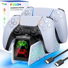 PS5 Controller Charging Station for Playsation 5 Dualsense/Edge, Dual PS5 Cha...