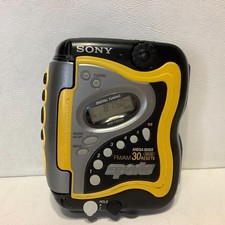 Sony WM-FS220 Walkman Sports Radio Cassette Player Portable Yellow Black Gray