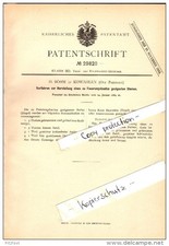 Original Patent - H. Böhm in Kowahlen / Kowa...