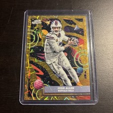 2025 Topps Cosmic Chrome Josh Allen Gold Interstellar Refractor #/50 Bills
