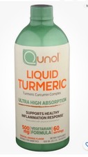 Qunol Liquid Turmeric Curcumin with Black Pepper, Turmeric Supplement 1000mg