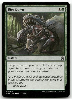 Bite Down MTG Foundations 212 C NM