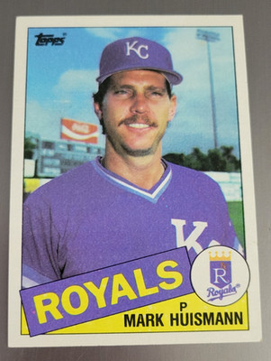 1985 Topps MARK HUISMANN Kansas City Royals Minor Major League Record MLB #644