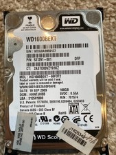 Western Digital Scorpio Black 160GB,Internal,7200 RPM,6.35 cm (2.5")...