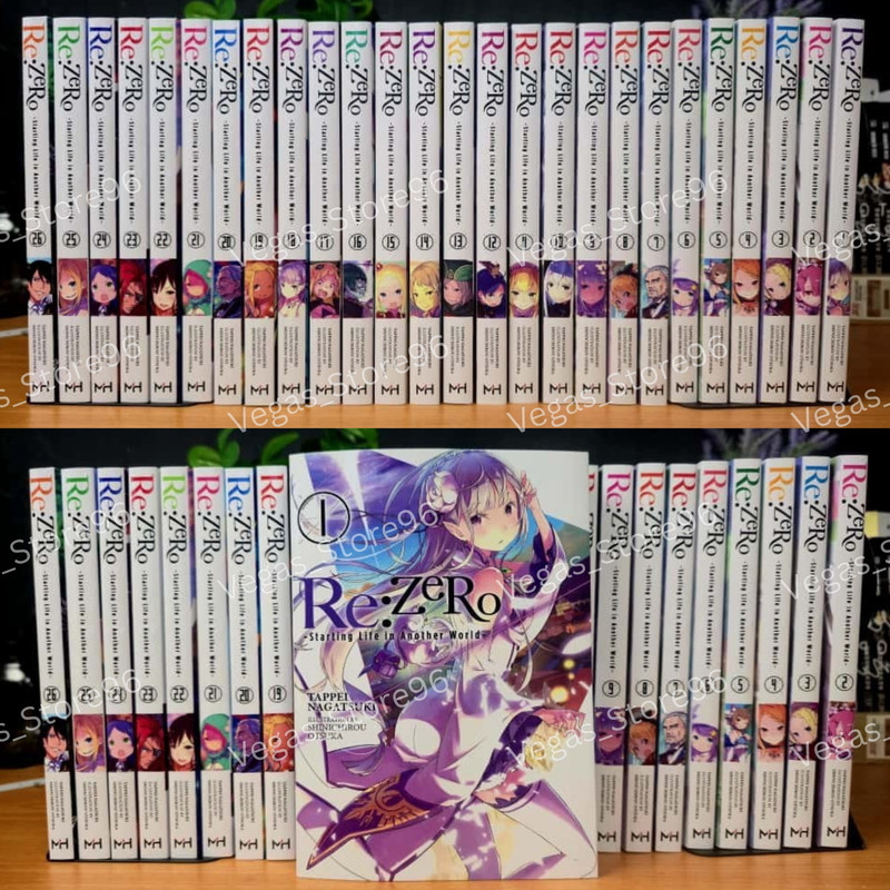 Re:Zero- Starting Life in Another World (Light Novel) Vol 1-26 English Version